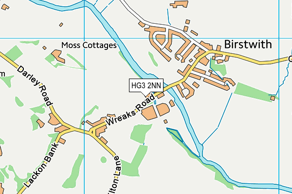 Belmont Grosvenor School Sports Field map (HG3 2NN) - OS VectorMap District (Ordnance Survey)