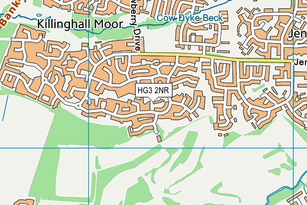 HG3 2NR map - OS VectorMap District (Ordnance Survey)