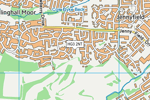 HG3 2NT map - OS VectorMap District (Ordnance Survey)