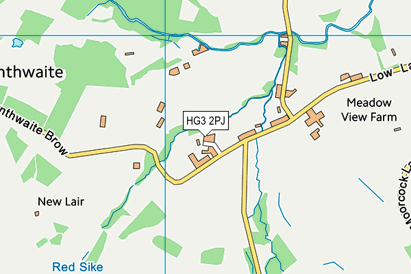 HG3 2PJ map - OS VectorMap District (Ordnance Survey)