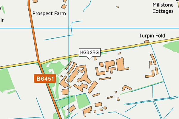 Raf Menwith Hill map (HG3 2RG) - OS VectorMap District (Ordnance Survey)