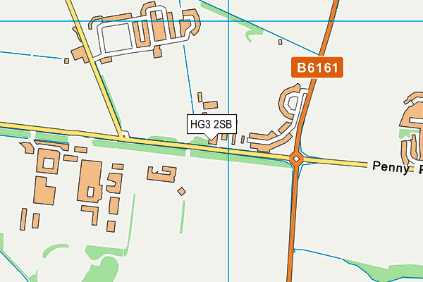 HG3 2SB map - OS VectorMap District (Ordnance Survey)