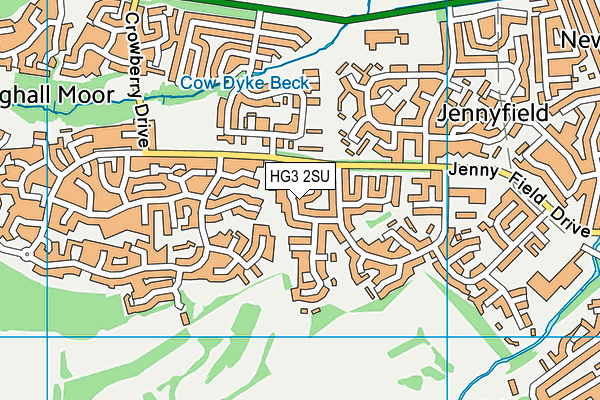 HG3 2SU map - OS VectorMap District (Ordnance Survey)