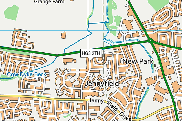HG3 2TH map - OS VectorMap District (Ordnance Survey)