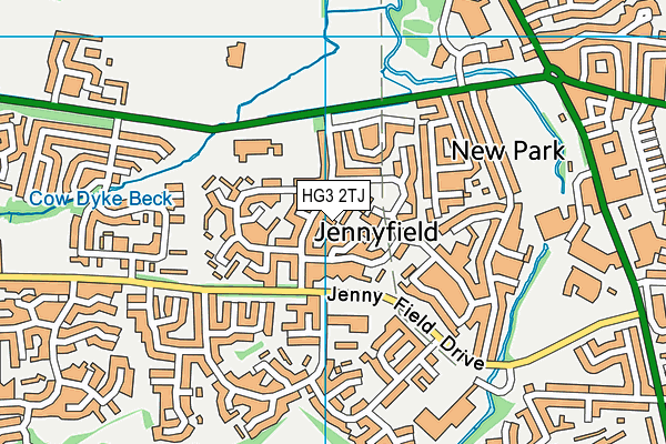 HG3 2TJ map - OS VectorMap District (Ordnance Survey)