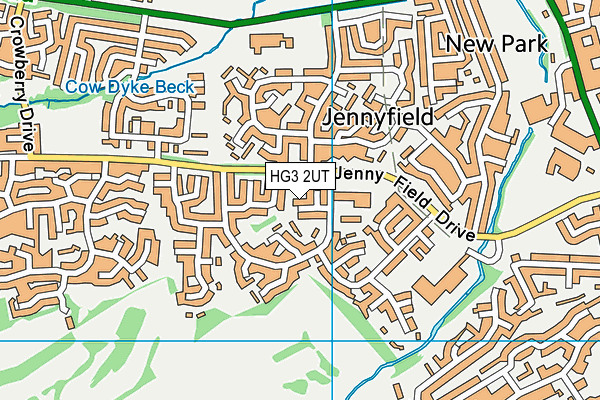 HG3 2UT map - OS VectorMap District (Ordnance Survey)