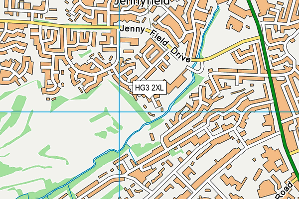 David Lloyd (Harrogate) map (HG3 2XL) - OS VectorMap District (Ordnance Survey)