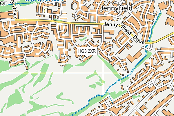 HG3 2XR map - OS VectorMap District (Ordnance Survey)