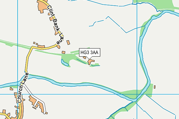 HG3 3AA map - OS VectorMap District (Ordnance Survey)