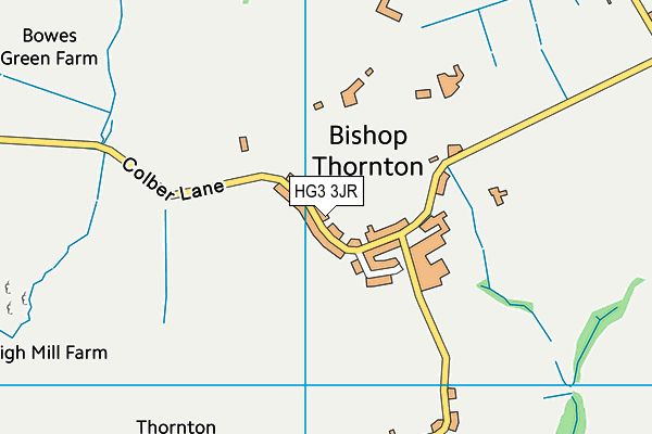 HG3 3JR map - OS VectorMap District (Ordnance Survey)