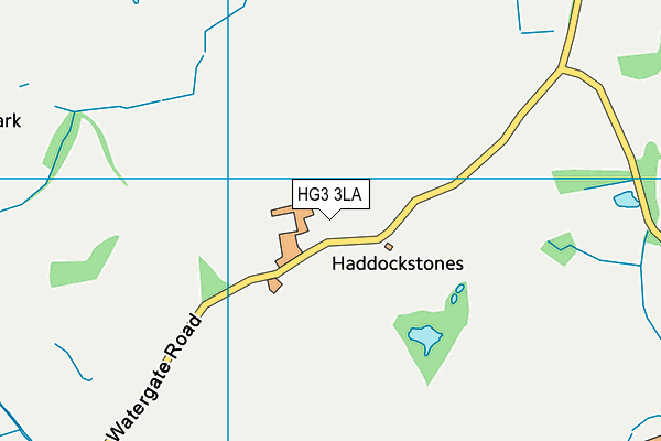 HG3 3LA map - OS VectorMap District (Ordnance Survey)