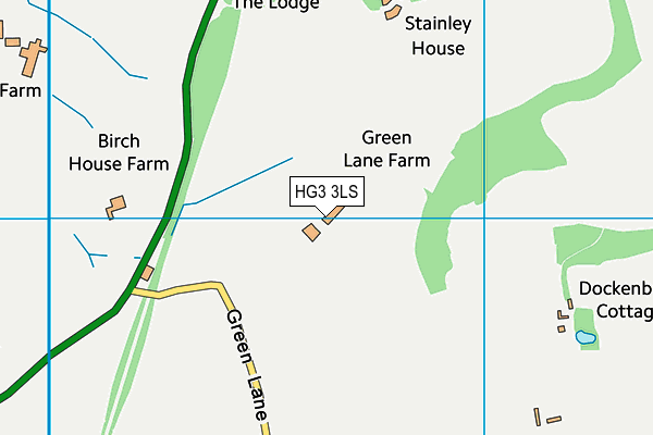 HG3 3LS map - OS VectorMap District (Ordnance Survey)