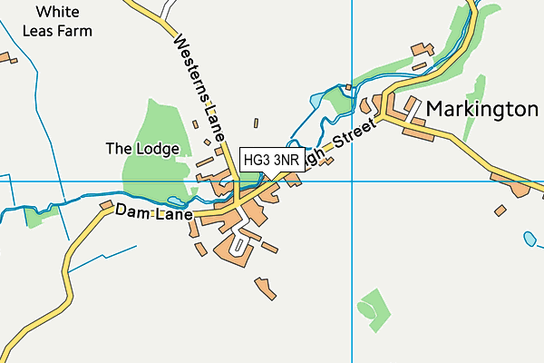 Markington Church of England Primary & Nursery School map (HG3 3NR) - OS VectorMap District (Ordnance Survey)