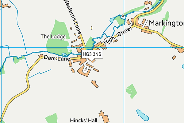 HG3 3NS map - OS VectorMap District (Ordnance Survey)