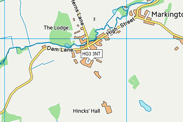 HG3 3NT map - OS VectorMap District (Ordnance Survey)