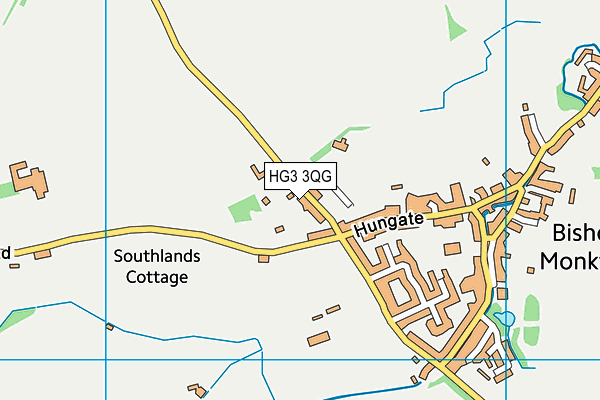 HG3 3QG map - OS VectorMap District (Ordnance Survey)