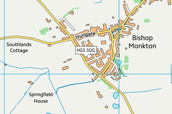HG3 3QQ map - OS VectorMap District (Ordnance Survey)