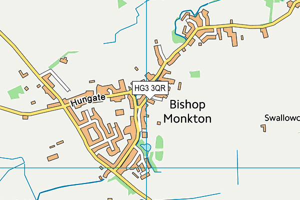 HG3 3QR map - OS VectorMap District (Ordnance Survey)
