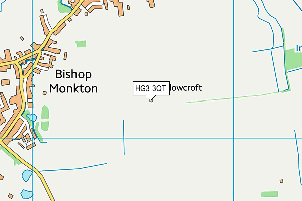 HG3 3QT map - OS VectorMap District (Ordnance Survey)