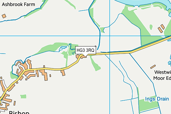HG3 3RQ map - OS VectorMap District (Ordnance Survey)