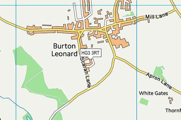HG3 3RT map - OS VectorMap District (Ordnance Survey)