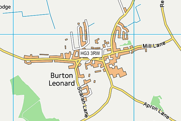 Burton Leonard Church of England Primary School map (HG3 3RW) - OS VectorMap District (Ordnance Survey)