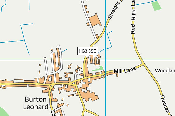 HG3 3SE map - OS VectorMap District (Ordnance Survey)