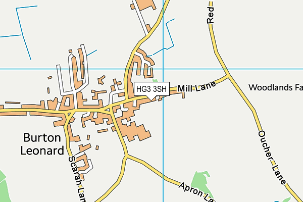 HG3 3SH map - OS VectorMap District (Ordnance Survey)