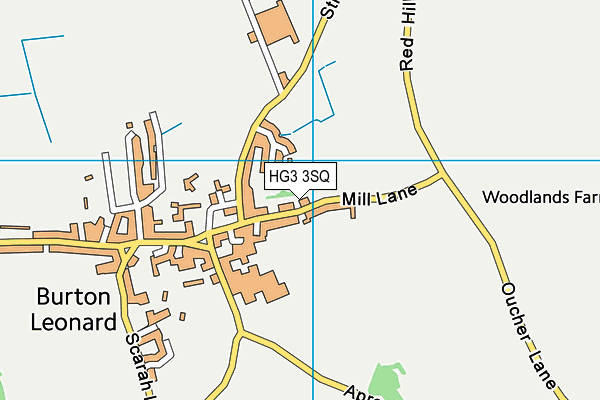 HG3 3SQ map - OS VectorMap District (Ordnance Survey)