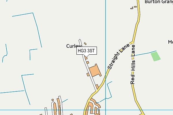 HG3 3ST map - OS VectorMap District (Ordnance Survey)