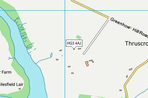 HG3 4AJ map - OS VectorMap District (Ordnance Survey)