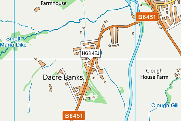 HG3 4EJ map - OS VectorMap District (Ordnance Survey)