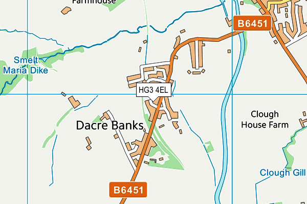 HG3 4EL map - OS VectorMap District (Ordnance Survey)