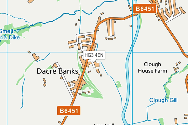 HG3 4EN map - OS VectorMap District (Ordnance Survey)