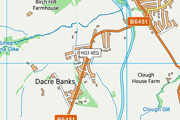 HG3 4EQ map - OS VectorMap District (Ordnance Survey)