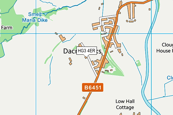 HG3 4ER map - OS VectorMap District (Ordnance Survey)