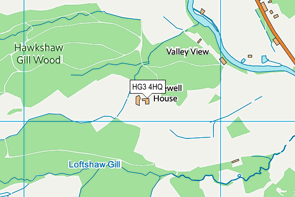 HG3 4HQ map - OS VectorMap District (Ordnance Survey)