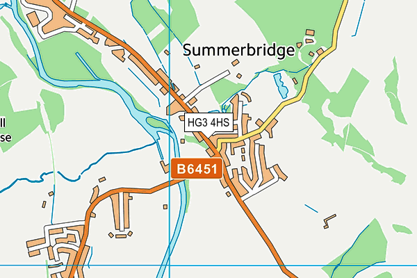 HG3 4HS map - OS VectorMap District (Ordnance Survey)