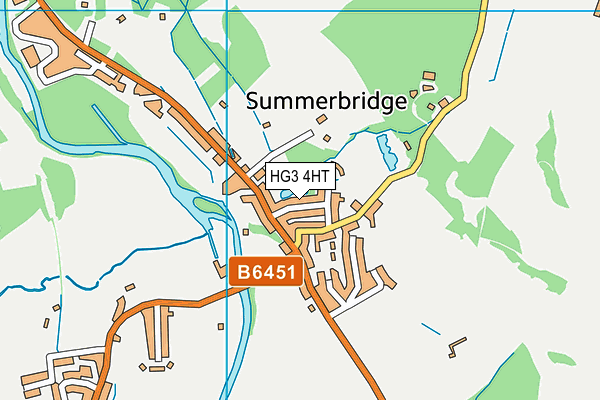 HG3 4HT map - OS VectorMap District (Ordnance Survey)