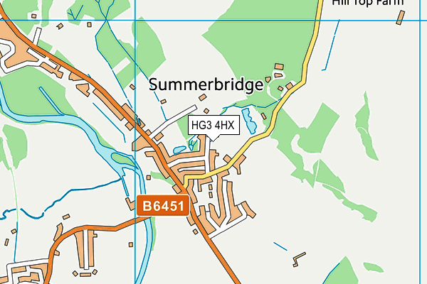 HG3 4HX map - OS VectorMap District (Ordnance Survey)