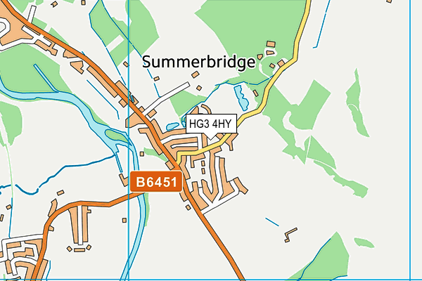 HG3 4HY map - OS VectorMap District (Ordnance Survey)