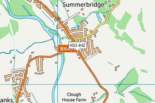 HG3 4HZ map - OS VectorMap District (Ordnance Survey)