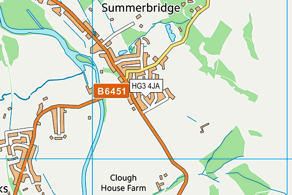 HG3 4JA map - OS VectorMap District (Ordnance Survey)