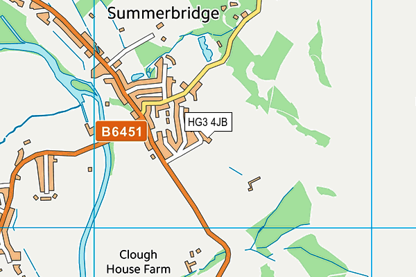 HG3 4JB map - OS VectorMap District (Ordnance Survey)