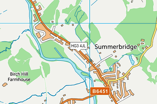 HG3 4JL map - OS VectorMap District (Ordnance Survey)