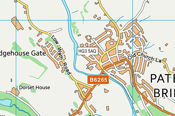 HG3 5AQ map - OS VectorMap District (Ordnance Survey)