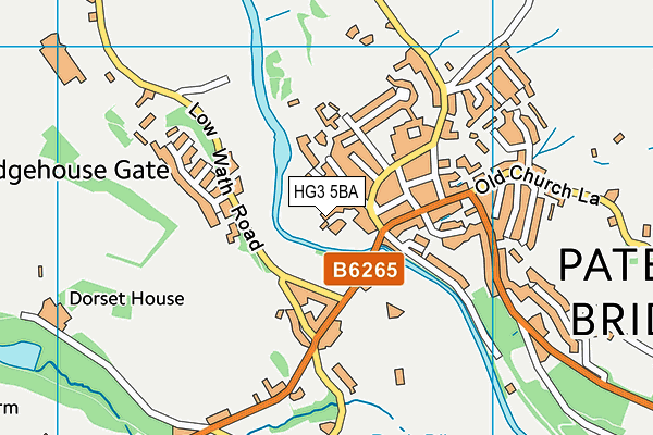 HG3 5BA map - OS VectorMap District (Ordnance Survey)