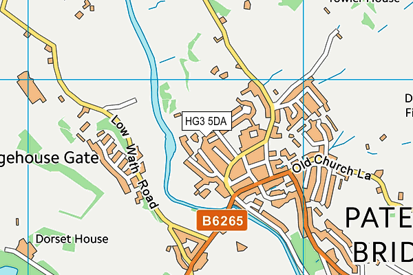 HG3 5DA map - OS VectorMap District (Ordnance Survey)