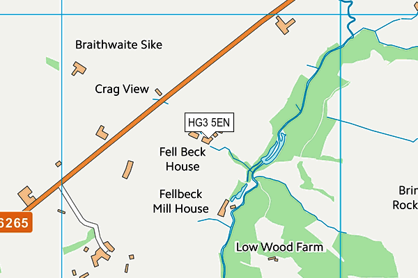 HG3 5EN map - OS VectorMap District (Ordnance Survey)