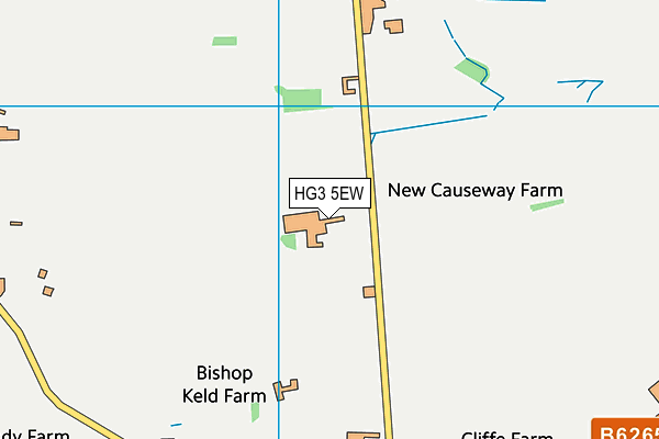 HG3 5EW map - OS VectorMap District (Ordnance Survey)